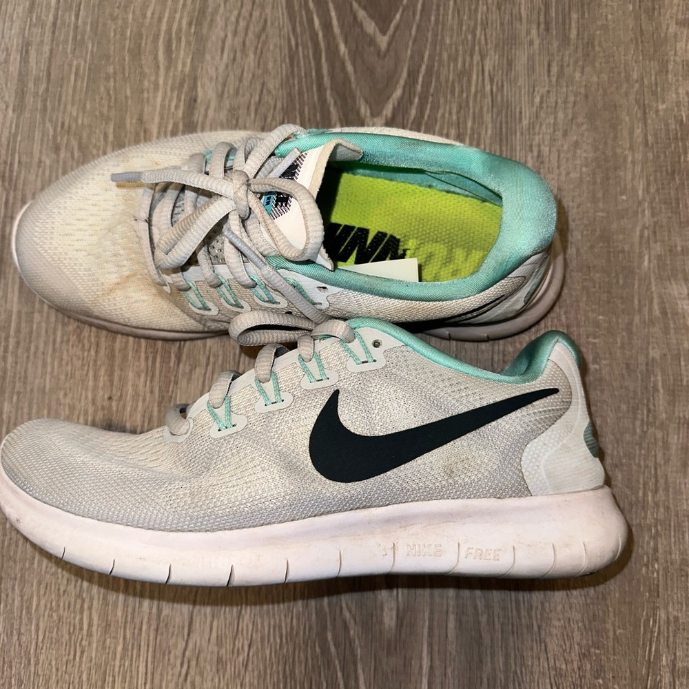 White Nike Running Shoes